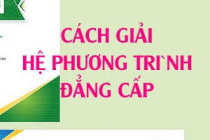 Cách giải hệ phương trình đẳng cấp bậc 2, bậc 3 và Bài tập vận dụng (cực hay) - Toán lớp 10